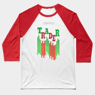 CRYPTO TRADER (CLEAN) / PURPLE Baseball T-Shirt